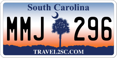SC license plate MMJ296