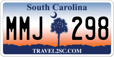 SC license plate MMJ298