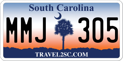 SC license plate MMJ305