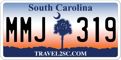SC license plate MMJ319