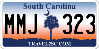 SC license plate MMJ323
