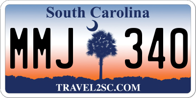 SC license plate MMJ340