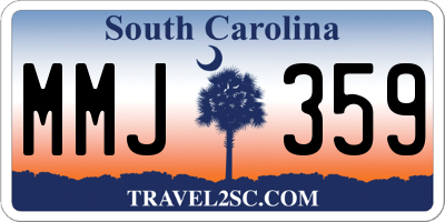 SC license plate MMJ359