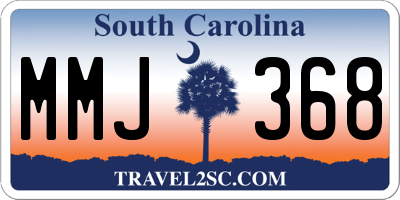 SC license plate MMJ368