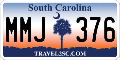 SC license plate MMJ376