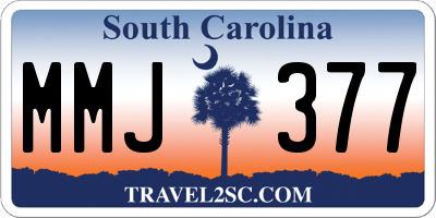 SC license plate MMJ377