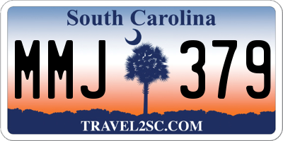 SC license plate MMJ379