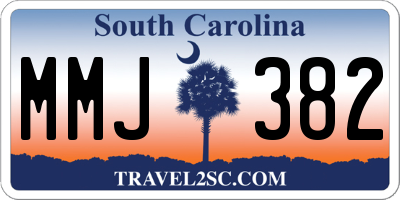 SC license plate MMJ382