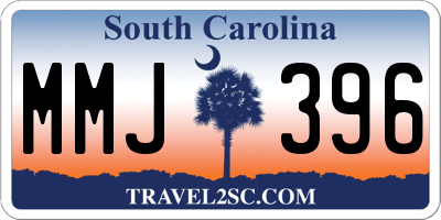 SC license plate MMJ396