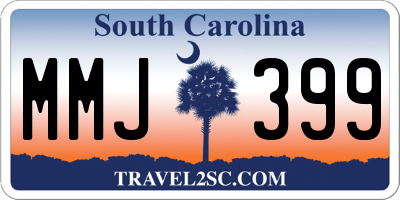 SC license plate MMJ399
