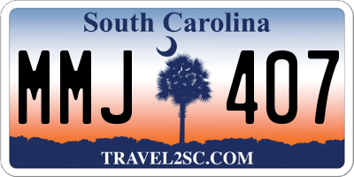 SC license plate MMJ407