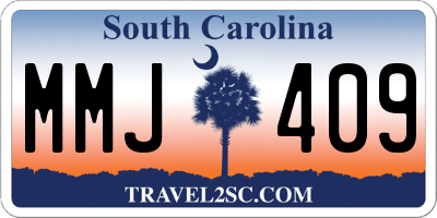 SC license plate MMJ409