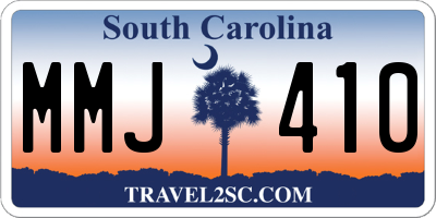 SC license plate MMJ410