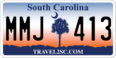 SC license plate MMJ413