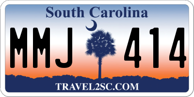 SC license plate MMJ414
