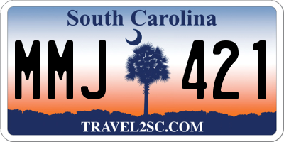 SC license plate MMJ421