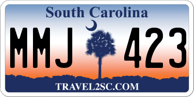 SC license plate MMJ423