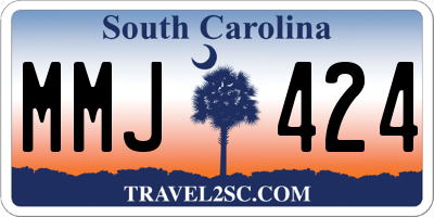 SC license plate MMJ424