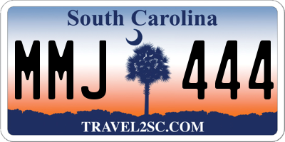 SC license plate MMJ444