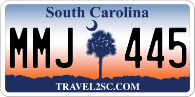 SC license plate MMJ445
