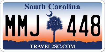 SC license plate MMJ448