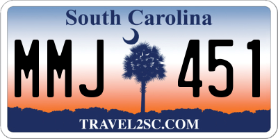 SC license plate MMJ451
