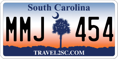 SC license plate MMJ454