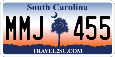 SC license plate MMJ455