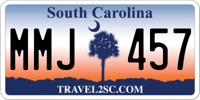 SC license plate MMJ457
