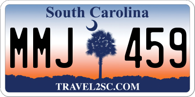 SC license plate MMJ459