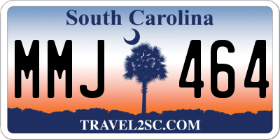 SC license plate MMJ464