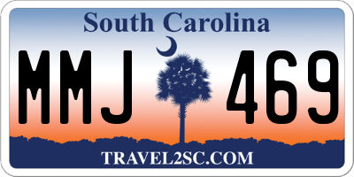 SC license plate MMJ469