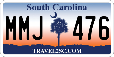 SC license plate MMJ476