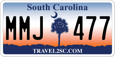 SC license plate MMJ477