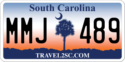 SC license plate MMJ489