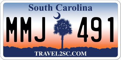 SC license plate MMJ491