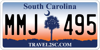 SC license plate MMJ495