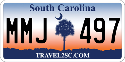 SC license plate MMJ497