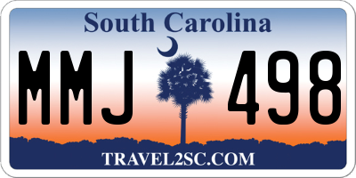 SC license plate MMJ498