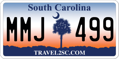 SC license plate MMJ499