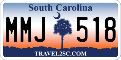 SC license plate MMJ518