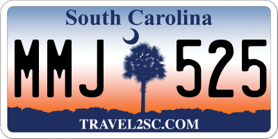 SC license plate MMJ525