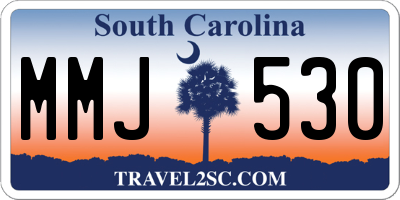 SC license plate MMJ530
