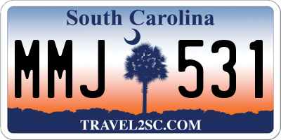 SC license plate MMJ531