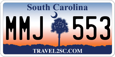 SC license plate MMJ553