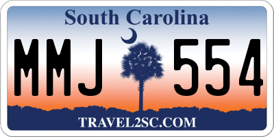 SC license plate MMJ554