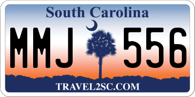 SC license plate MMJ556