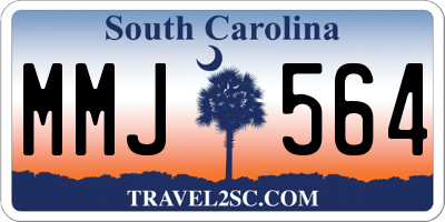 SC license plate MMJ564