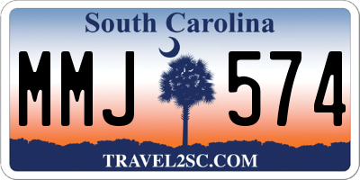 SC license plate MMJ574