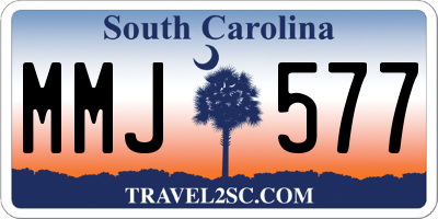 SC license plate MMJ577